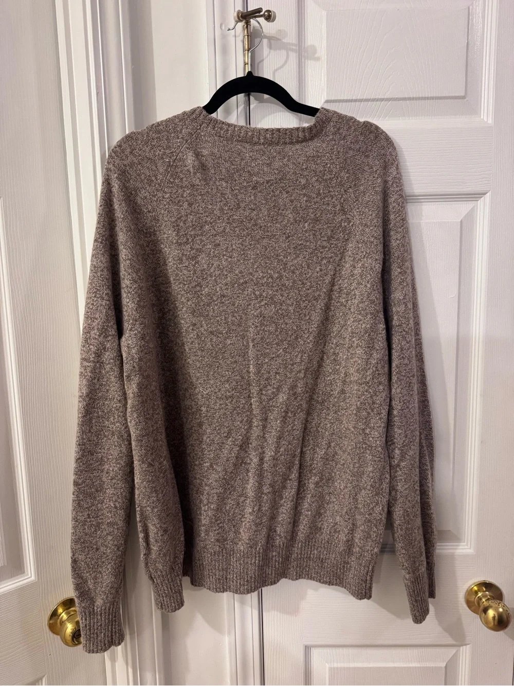 J.Crew Men’s Brown Heathered Knit Crewneck Sweater – Size XL